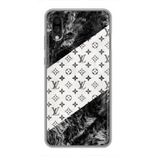 Чехол Стиль Louis Vuitton на ZTE Blade A5 (2020) – LV на белом