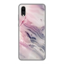 Мраморный чехол на ZTE Blade A5 (2020) (VPrint) (Пурпурный Мрамор)