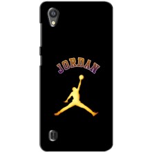 Чехлы для ZTE Blade A5 - с картинкой JORDAN (AlphaPrint) (Jordan Gold)