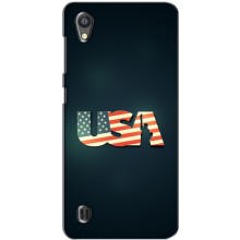 Чехол Флаг USA для ZTE Blade A5 (USA)