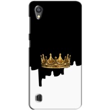 Чехол (Корона на чёрном фоне) для ЗТЕ Блейд А5 – Золотая корона