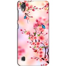 Чохол з картинкою Сакури на ZTE Blade A5 – Метелики на сакурі