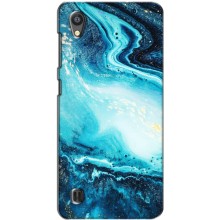 Мраморний чехол на ZTE Blade A5 (VPrint) (Блакитний мрамор)