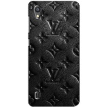 Текстурный Чехол Louis Vuitton для ЗТЕ Блейд А5 (Черный ЛВ)