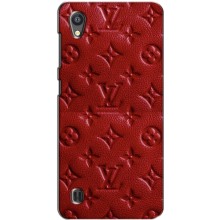 Текстурный Чехол Louis Vuitton для ЗТЕ Блейд А5 – Красный ЛВ