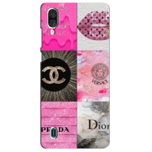 Чехол (Dior, Prada, YSL, Chanel) для ZTE Blade A51 Lite (Модница)