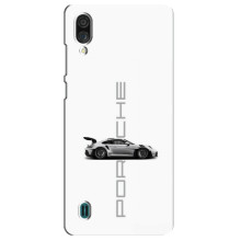 Чехол с авто Порше для ZTE Blade A51 Lite – белый Порше