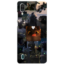 Чехол как приручить дракона на ZTE Blade A51 Lite (Дракон коллаж)