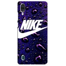 Чехол с логотипом Найк на ZTE Blade A51 Lite (Найк на фиолетовом)