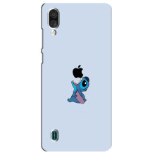Чехол с принтом Стич на ZTE Blade A51 Lite (Stitch apple)