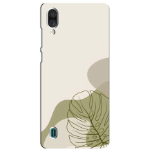 Силиконовый чехол с принтом в цветах на ZTE Blade A51 Lite – Монстера зелёная