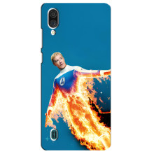 Чехол с принтом Фантастическая четверка для ZTE Blade A51 Lite – Человек-Факел