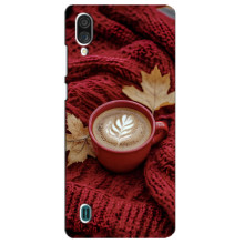 Чехол с уникальным дизайном «Осень с кофе» для ZTE Blade A51 Lite – Кофе на пледе