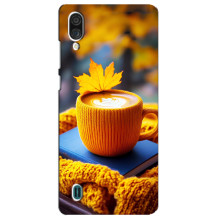 Чехол с уникальным дизайном «Осень с кофе» для ZTE Blade A51 Lite – Кофе с жёлтым