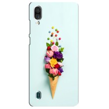Чехлы с тематикой "ЦВЕТЫ" на ZTE Blade A51 Lite (Цветок-мороженное)