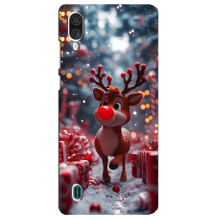 Яскравий чохол для ZTE Blade A51 Lite з Зимові Оленята – Олень серед подарунків