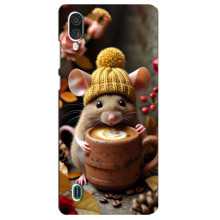 Друкований чохол 'Звірята з кавою' для ZTE Blade A51 Lite – Мишка з кавою