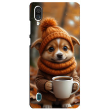 Друкований чохол 'Звірята з кавою' для ZTE Blade A51 Lite – Песик з кавою