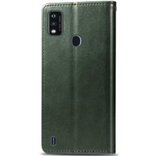 Кожаный чехол книжка GETMAN Gallant (PU) для ZTE Blade A51 – Зеленый