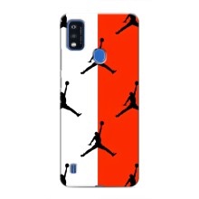Чехлы для ZTE Blade A51 - с картинкой JORDAN (AlphaPrint) (Лого Джордан)
