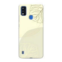 Чехол цветочный дизайн для ZTE Blade A51 – Зелёный фон