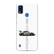 Чохол з авто Порше для ZTE Blade A51 – білий порше