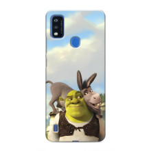 Чохол з мультфільмом Шрек на ZTE Blade A51 – Шрек і осел