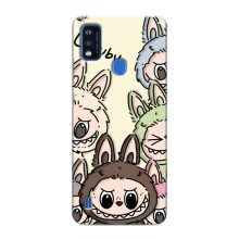 Чохол з Лабубу на ZTE Blade A51 (Колаж Лабубу)