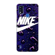 Чохол з логтипом Найк на ZTE Blade A51 – Найк на фіолетовому