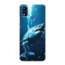 Чехол с картинкой «Хищники» для ZTE Blade A51 – Акула