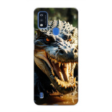 Чехол с картинкой «Хищники» для ZTE Blade A51 – Крокодил