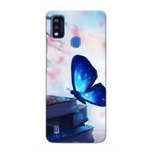 Силіконовий бампер з картинкою звірів для ZTE Blade A51 (Метелик синій)