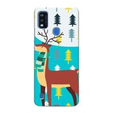 Силіконовий бампер з картинкою звірів для ZTE Blade A51 (Олень із шарфом)