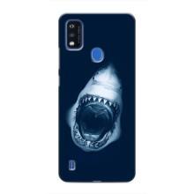 Силіконовий бампер з картинкою звірів для ZTE Blade A51 (Пащу Акули)