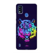Силіконовий бампер з картинкою звірів для ZTE Blade A51 (Тигр-Арт)
