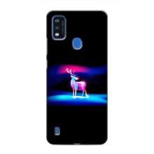 Силіконовий бампер з картинкою звірів для ZTE Blade A51 (Яскравий олень)