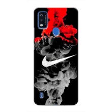 Силиконовый Чехол на ZTE Blade A51 с картинкой Nike (Nike дым)