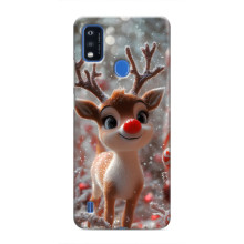 Яскравий чохол для ZTE Blade A51 з Зимові Оленята