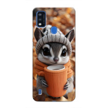 Друкований чохол 'Звірята з кавою' для ZTE Blade A51