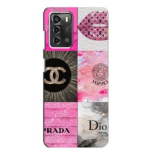 Чохол (Dior, Prada, YSL, Chanel) для ZTE Blade A52 (Модніца)