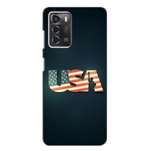 Чехол Флаг USA для ZTE Blade A52 – USA