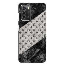 Чехол Стиль Louis Vuitton на ZTE Blade A52 – LV на белом