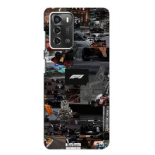 Чехол Формула1 на ZTE Blade A52 – Коллаж Ф1