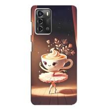 Чохол з мемом Тралалело тралала на ZTE Blade A52 – Балерина капучина