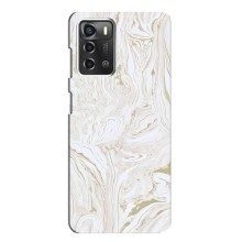 Мраморный чехол на ZTE Blade A52 (VPrint) (Белый мрамор)