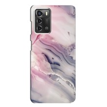 Мраморный чехол на ZTE Blade A52 (VPrint) (Пурпурный Мрамор)