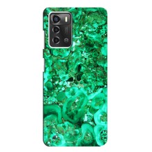 Мраморный чехол на ZTE Blade A52 (VPrint) (Салатный Мрамор)