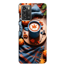 Чохол з унікальним дизайном 'Осінь з кавою' для ZTE Blade A52 – Кава і гарбузики