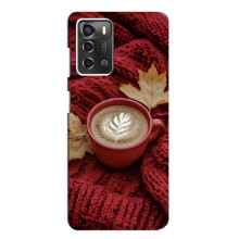 Чохол з унікальним дизайном 'Осінь з кавою' для ZTE Blade A52 – Кава на ковдрі