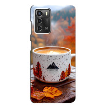 Чохол з унікальним дизайном 'Осінь з кавою' для ZTE Blade A52 – Кава на природі